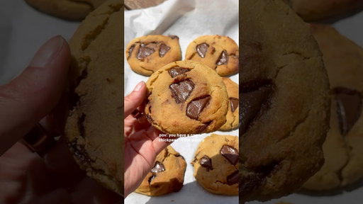 Chickpea Banana Cake Cookies - Recipe on my website, link in bio 🍪 #cookie #chickpeas