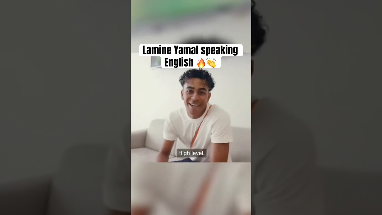 Lamine Yamal shows off his english 🙌