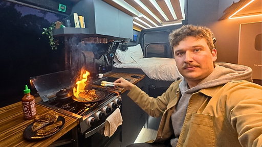 SOLO Vanlife Camping, Fishing and cooking Korean BBQ