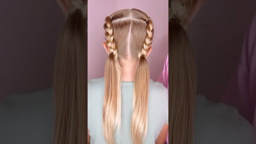 CUTE BRAID FOR SCHOOL | Audrey and Victoria #hairstyle PRODUCTS USED IN DESCRIPTION BELOW ⬇️
