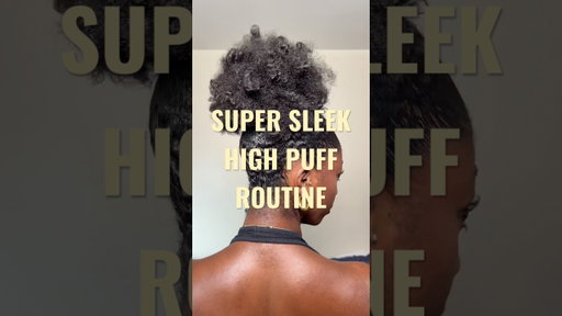 If you want to get a super sleek high puff in your natural hair, this is for you! #naturalhaircare