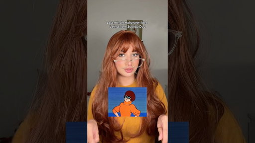 Easy Halloween costume: Velma 🔍 #halloween #halloweencostume #easyhalloweenmakeup