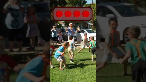 😮 Play Red Light Green Light WITH BLIPPI 🚦 in our Neighborhood! #shorts