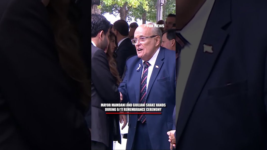 SEE IT: Mamdani, Giuliani shake hands at 9/11 ceremony #shorts