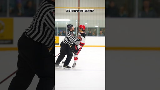 The Ref Didn’t Like That😂 #hockey #hockeyplayers #shorts