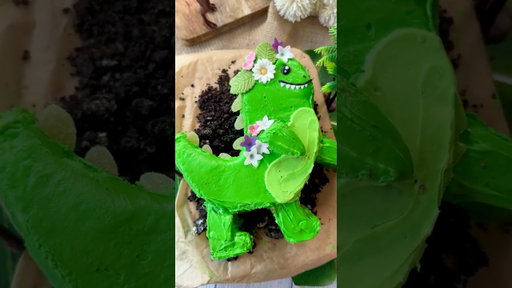 Tarta dinosaurio #receta #recetaspostres