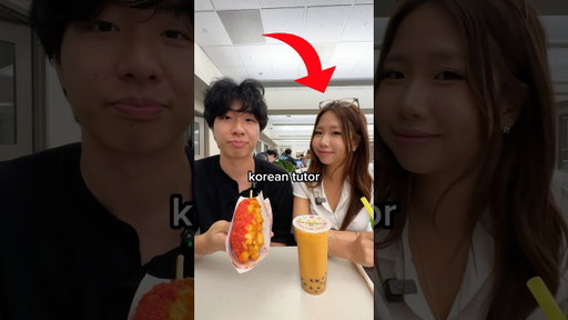 korean corn dog with my korean tutor 🤫 #short