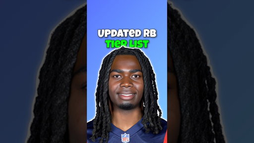 Updated RB Tier List For Fantasy Football