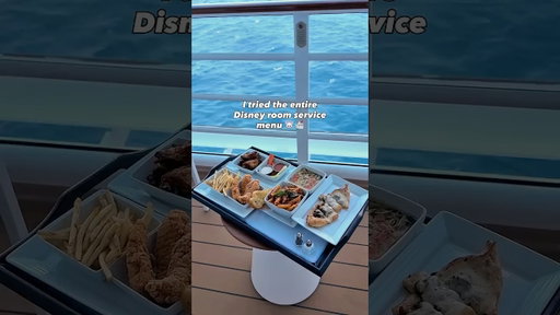 Trying (almost) the entire Disney Destiny room service menu 😚🛳️