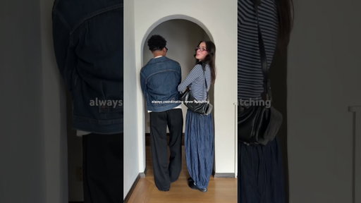 Our favorite way to get dressed. 🤍 #fashion #couples