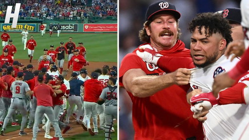 Red Sox & Nationals BENCHES CLEAR in Wild On-Field Brawl 😱