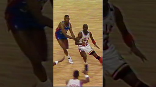 🐐 MJ hit a game-winner over Dennis Rodman & the Bad Boy Pistons (1989 Playoffs) #nba #chicagobulls