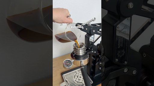 Brewing espresso with coffee