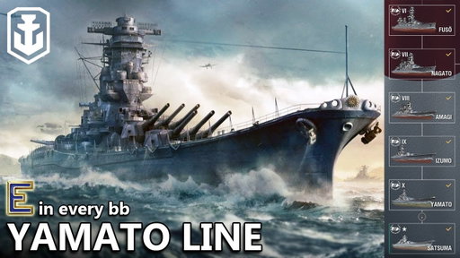 Tech Tree Showcase: Japanese Battleships (World of Warships)