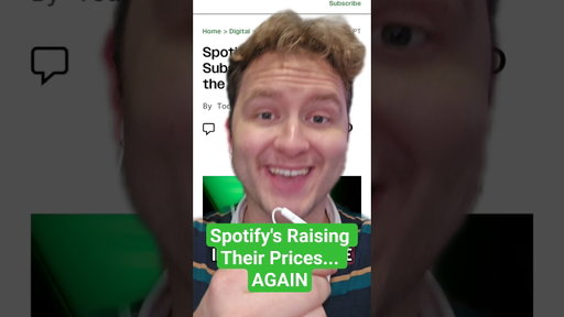 Spotify's Raising Prices AGAIN
