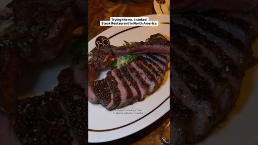Trying the number 1 ranked steakhouse in America #steak #nycfood #foodie