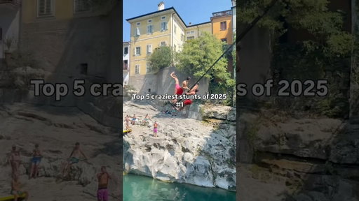 #1 TOP 5 CRAZIEST stunts of 2025: flying off a handmade swing under a 17m bridge with DDsquad 🤯