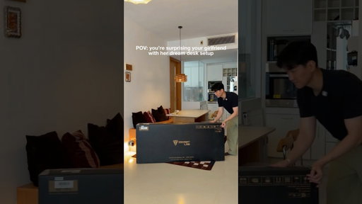 making my gf's house into a home by building her dream desk setup with the help of @Secretlabchairs