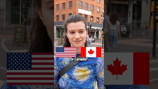 She’s American… and still picked Canada 🇺🇸🇨🇦😂 Which side are you on? #streetinterviews