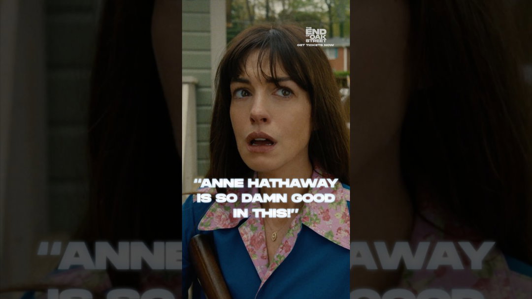 So. Damn. Good. Anne Hathaway stars in The End of Oak Street, only in theaters and IMAX this Friday.