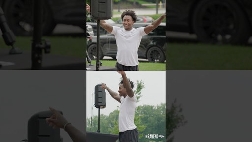 Had a little extra juice for player arrivals 😂🔥 #trainingcamp #nfl #ravens