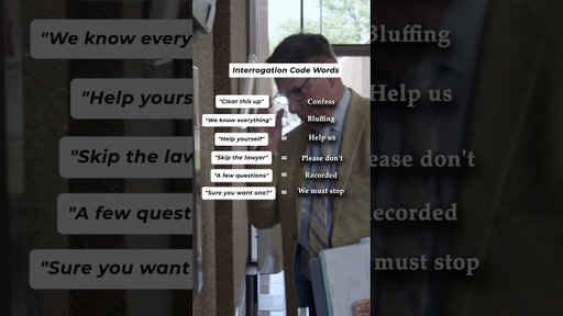 Interrogation rooms have their own language.