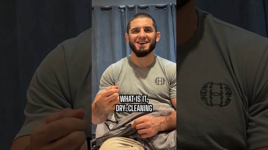 A man of many talents… Islam Makhachev even fixes his own clothes 🪡
