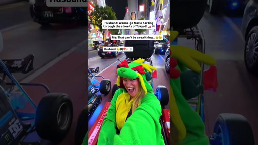 REAL LIFE MARIO KARTING IN TOKYO?! 😍🏎️🏁🎮 Would you do this?! #tokyo #japan #mariokart