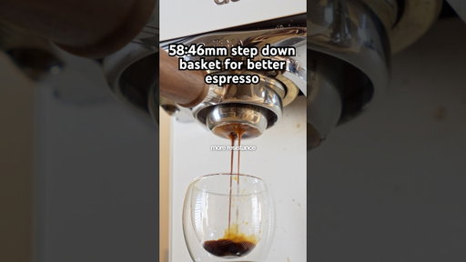 Forget 58mm! Step down baskets are the way to go for better espresso shots 😮‍💨