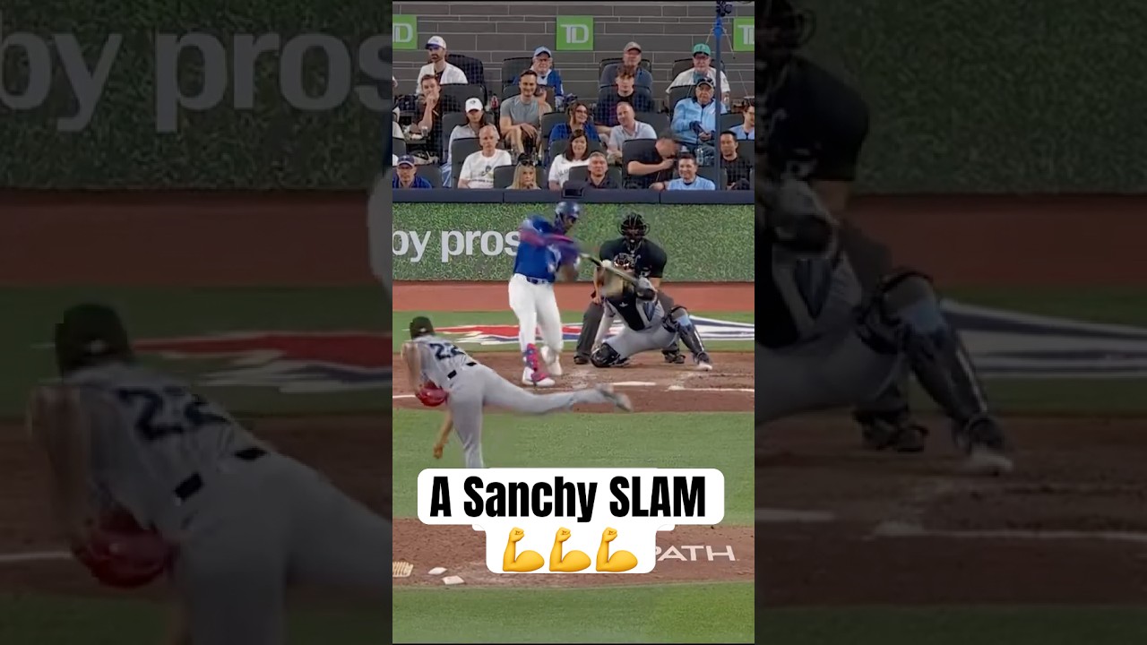 Jesús Sánchez hits his FIRST career GRAND SLAM 😤 #MLB #BlueJays