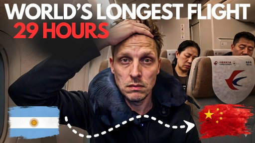 29 HOURS in Economy! The WORLD's LONGEST flight!