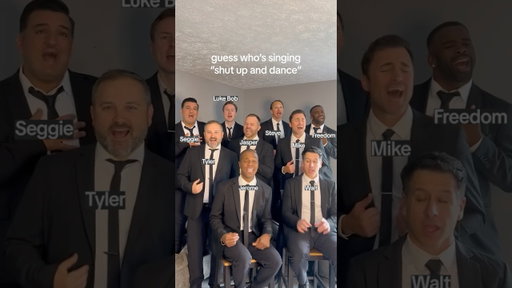 Shut up and leave us a comment if you think you know who’s singing this one? 🤫 #acappella