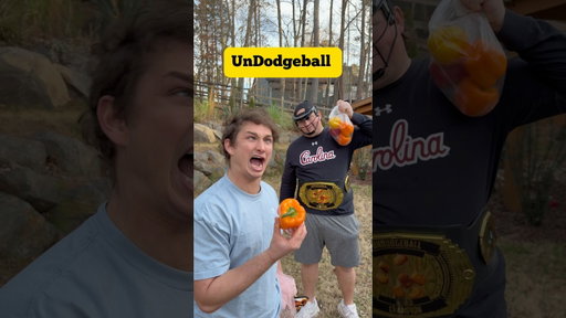 UNDODGEBALL with Bell Peppers🫑🏈😂 Shayne’s up 5-2 in season 4. #sports #game #funny #dodgeball