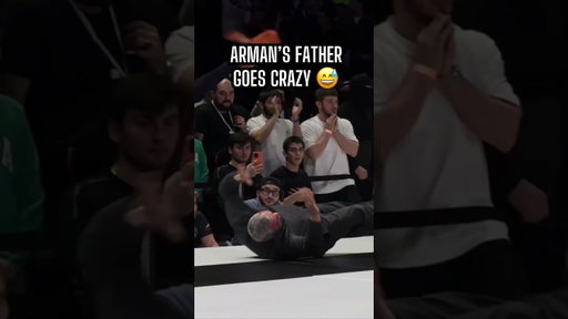 Arman Tsarukyan father celebrates his sons victory at ACBJJ20