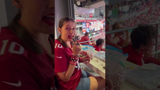 Madison from Love On The Spectrum made some AZ Cardinals themed bracelets