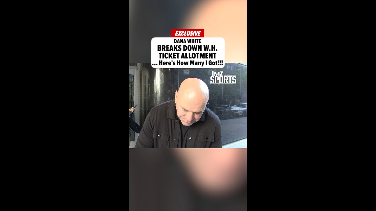 Dana White Reveals How Many White House Tickets He & Trump Have For Freedom 250