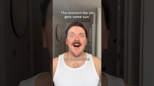 Brits the moment they feel the sun: ☀️🍻🫨 #comedy #sketch #summer #drinks #friends #lol #british