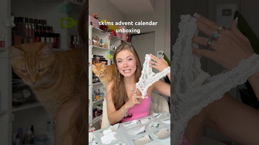 PART 2/2 SKIMS ADVENT CALENDAR UNBOXING 🎀🌸💗 #unboxing #adventcalendar #christmas2025 #trending
