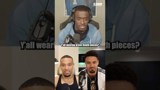 Terrion Arnold explains the origin of wearing green mouth pieces 🟢🔵