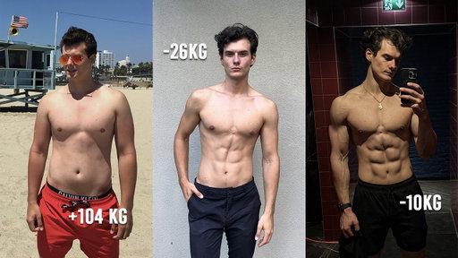 Von Dick zu Dünn zu Durchtrainiert - Meine Fitnessgeschichte