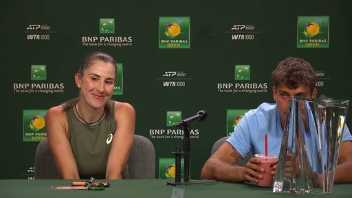 Flavio Cobolli & Belinda Bencic | Champions' Press Conference | BNP Paribas Open