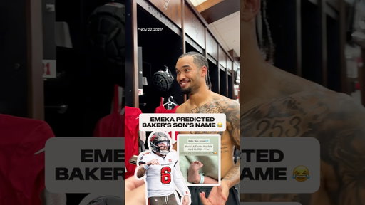 Emeka predicted Baker Mayfield's son's name almost five months ago 👶🤣 #bakermayfield #baby #dad