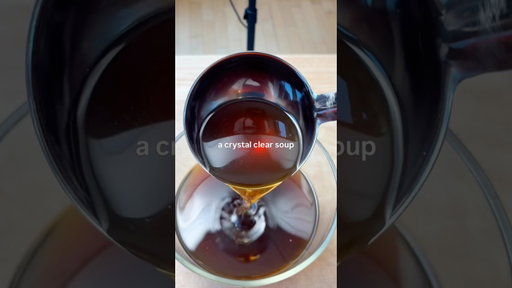 How to Make Consommé 🥩🥕🧅🥔 #shorts #beef #consomme #recipe