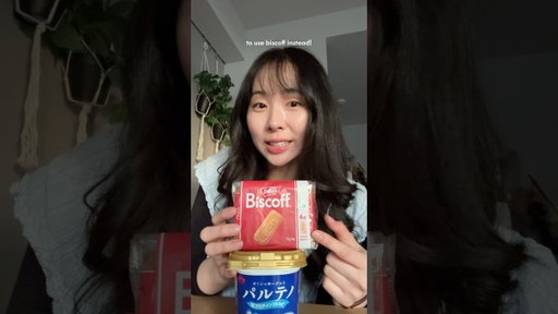 trying the yogurt cheesecake with biscoff! #japanese #japanesefood #yogurtcheesecake #biscoff