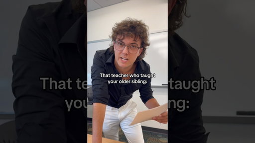 That teacher who taught your sibling🤣 #highschool #comedy #skit