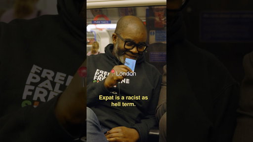 Expat is a racist as hell term!!(📍London) @M@Misanspeaks#subwaytakes #tubetakes #interview #london