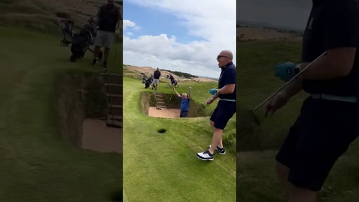 Incredible Bunker Shot #golf