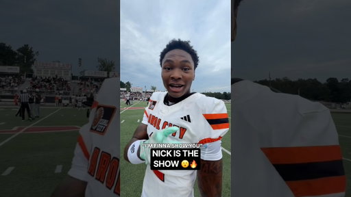 He’s TELLING YOU. Nick is REAL DEAL 🤫🍿#football #miamifootball #blurrr #footballshorts #highlights