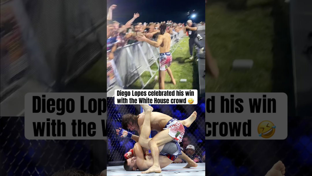 Diego Lopes went wild after his knockout win 😤😂