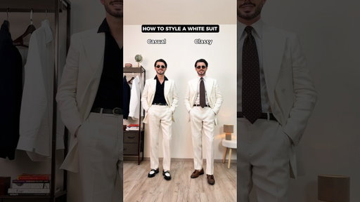 How to style a white suit. Casual or Classy? #mensfashion